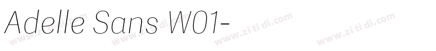Adelle Sans W01字体转换 Adelle Sans W01字体转换